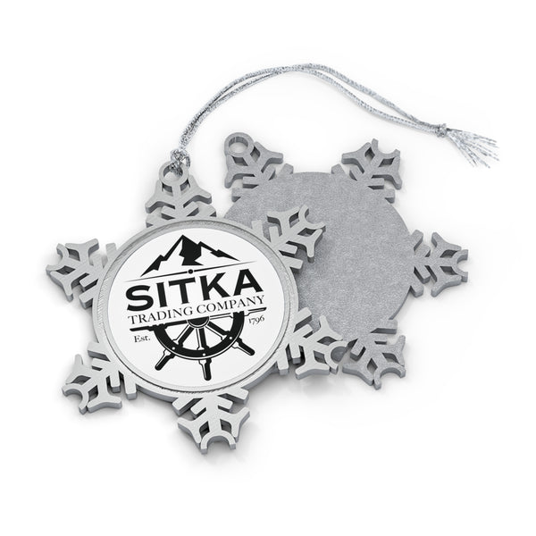 Pewter Snowflake Ornament