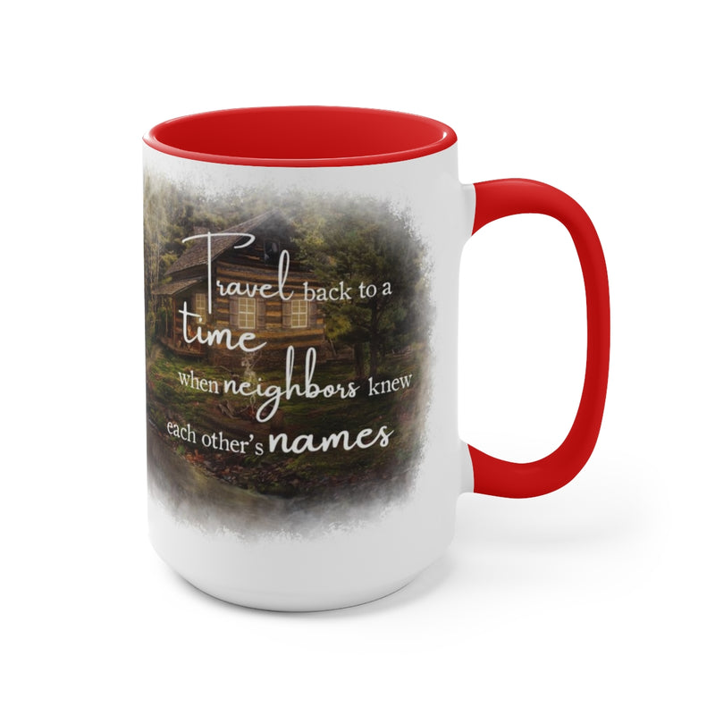 "Neighbors" Mug: Eagle Harbor Cabin Edition, 15oz