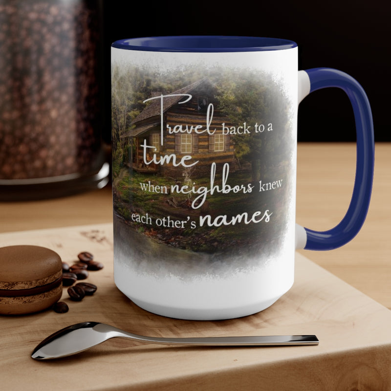 "Neighbors" Mug: Eagle Harbor Cabin Edition, 15oz