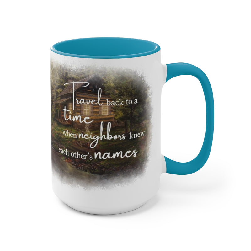 "Neighbors" Mug: Eagle Harbor Cabin Edition, 15oz